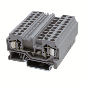 OEM ODM CHIKU RST 6 TWIN/PE Push-In Jaula Tira de alimentación Enchufe Bloque de terminales de riel DIN Conexión de resorte Conector eléctrico - Product Image 1