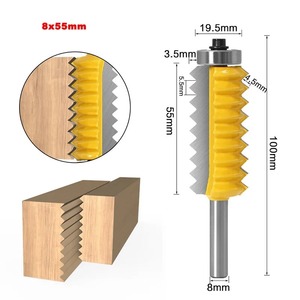 Yüksek hassasiyetli ağaç İşleme freze kesiciler yönlendirici Bit gravür parmak eklem Bit HRC55 sertlik kesici - Product Image 5