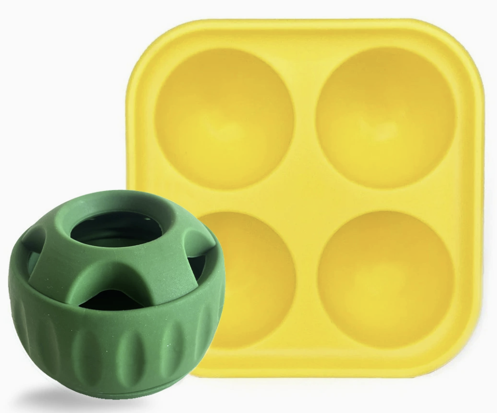 Green set-sphere tray