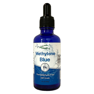 Metilen mavi 1% 2 Oz (60 ML) sıvı damlalar USP sınıf 99.99% saflık Lab sertifikalı 1mL mezun damlalık (10mg/1mL) - Product Image 1