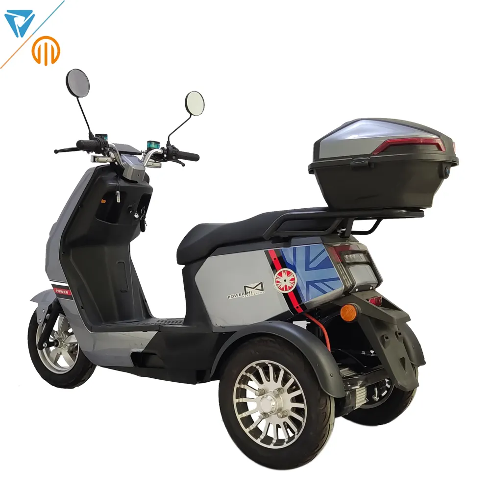 Vimode 2024 triciclo elétrico para motocicleta 60v 1000w motor triciclo elétrico de 3 rodas para adultos