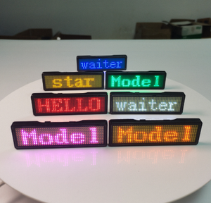 高度な品質のLEDタグプログラム可能な画面タグ視認性の高いカラフルなモバイルアプリ制御LEDライトアップ反射可能なバッジ - Product Image 2