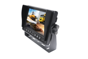 Monitor Digital de 7 pulgadas Entrada de 2-4 vías con soporte de pantalla TFT Cámara frontal y inversa para autobús Camión RV Remolque Van - Product Image 3