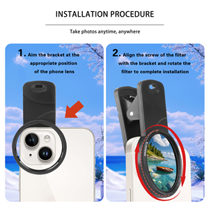 37mm CPL <strong>Filter</strong> Universal <strong>Circular</strong> <strong>Polarizer</strong> Lens <strong>Filter</strong> Cell Phone Lens Accessory Kit Includes CPL Lens and Clip