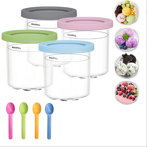 ชุดถ้วย 4 ชิ้น + ช้อน 4 ชิ้น