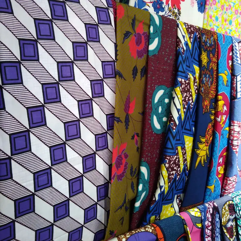 Commercio all'ingrosso africano blocco di cera stampa Ankara tessuti Super Hollandais olandese tessuto africano per il vestito nazionale