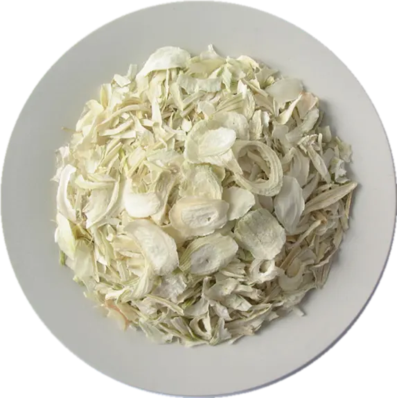Mélange d'oignon sec blanc en flocons, 100 pièces, qualité revêtue, pour l'exportation