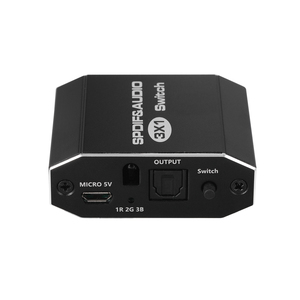 Toslink-conmutador de Audio óptico Digital, 3 puertos, 3x1, con Control remoto IR, SPDIF, 3 en 1, Out, Hdmi - Product Image 1