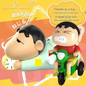 Crayon Shin-Chan ชุดชีวิตแบบไดนามิกใหม่แอ็กชันฟิกเกอร์ที่สามารถเคลื่อนย้ายได้ของเล่นคลานอินเทรนด์เครื่องประดับสำหรับสะสมของญี่ปุ่น - Product Image 4