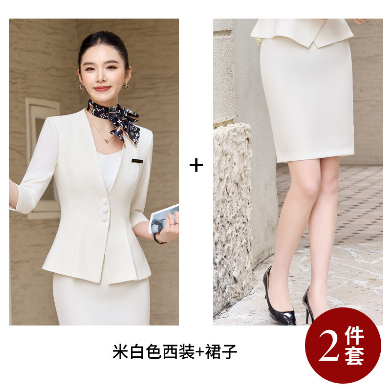 off-white suit dress
