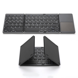 Tri-Fold <strong>Touchpad</strong> <strong>Mini</strong> <strong>Keyboard</strong> with <strong>Touchpad</strong> Three System Compatible Wireless <strong>Keyboard</strong> Folding <strong>Keyboards</strong>