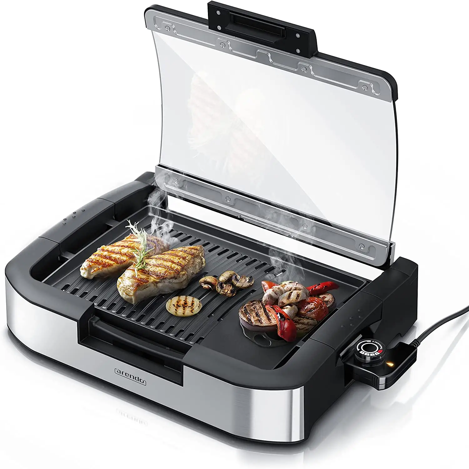 Aibo 2023 2200W ououseholg ARGE tiultifunctional leclectric Bbq Rill con Lass ID id