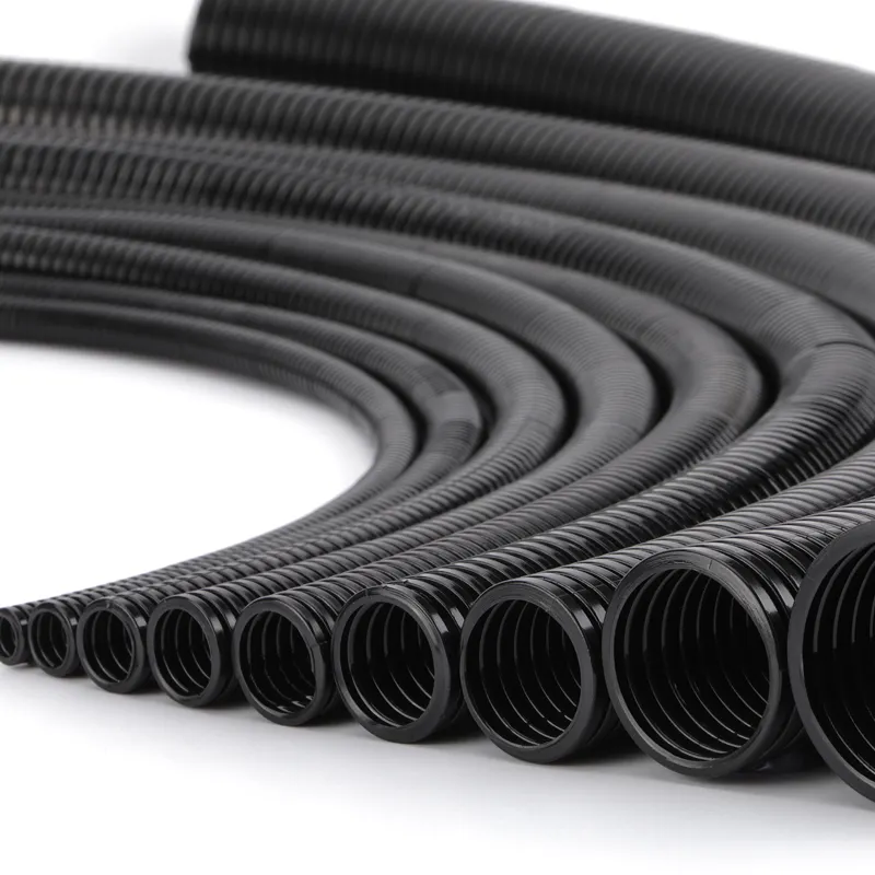 Jiuzhezhiang — tubes transparents ondulé en PP, tube Flexible de couleur noire, bon prix, 45MM