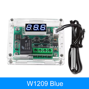 W1209 DC 12V熱冷却温度サーモスタットブルー/レッドライト温度制御スイッチ電子温度計 - Product Image 3