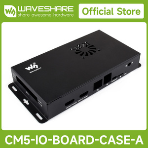 CM5-IO-BOARD-CASE-A Waves hare Metall gehäuse für Raspberry Pi Official Compute Module 5 IO-Platine wird mit Lüfter geliefert - Product Image 2