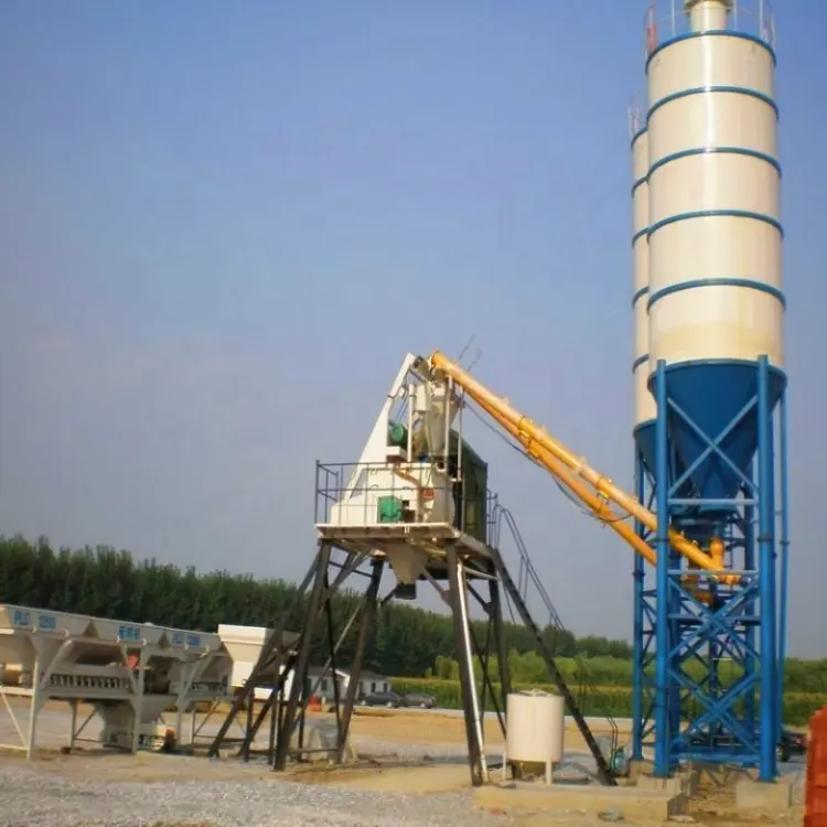 Fabrika kaynağı sıcak satış tam otomatik sabit HZS35 beton karıştırma tesisi satılık küçük çimento karıştırma tesisi