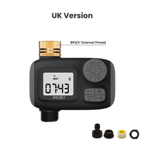 Timer acqua 1-Outlet IP55 impermeabile ingresso manopola rotante comando con Display LCD blocco per bambini - Product Image 3