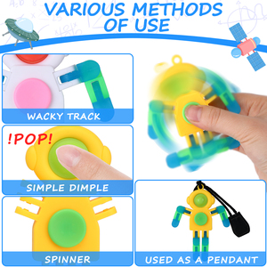 PT Wholesale Creative Pop Keychain Fidget <strong>Toys</strong> Pack Fidget Spinner <strong>Toy</strong> Keychain for Kids Adults Fidget Spinner Keychain - Product Image 3