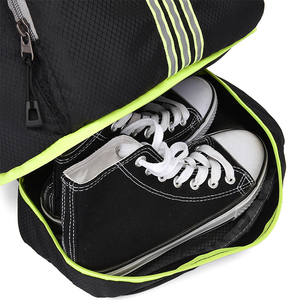 Logotipo personalizado Regalo promocional Sublimación Impreso Oxford Tela Poliéster Doble cubierta Cordón Mochila Bolsa con cremallera - Product Image 2
