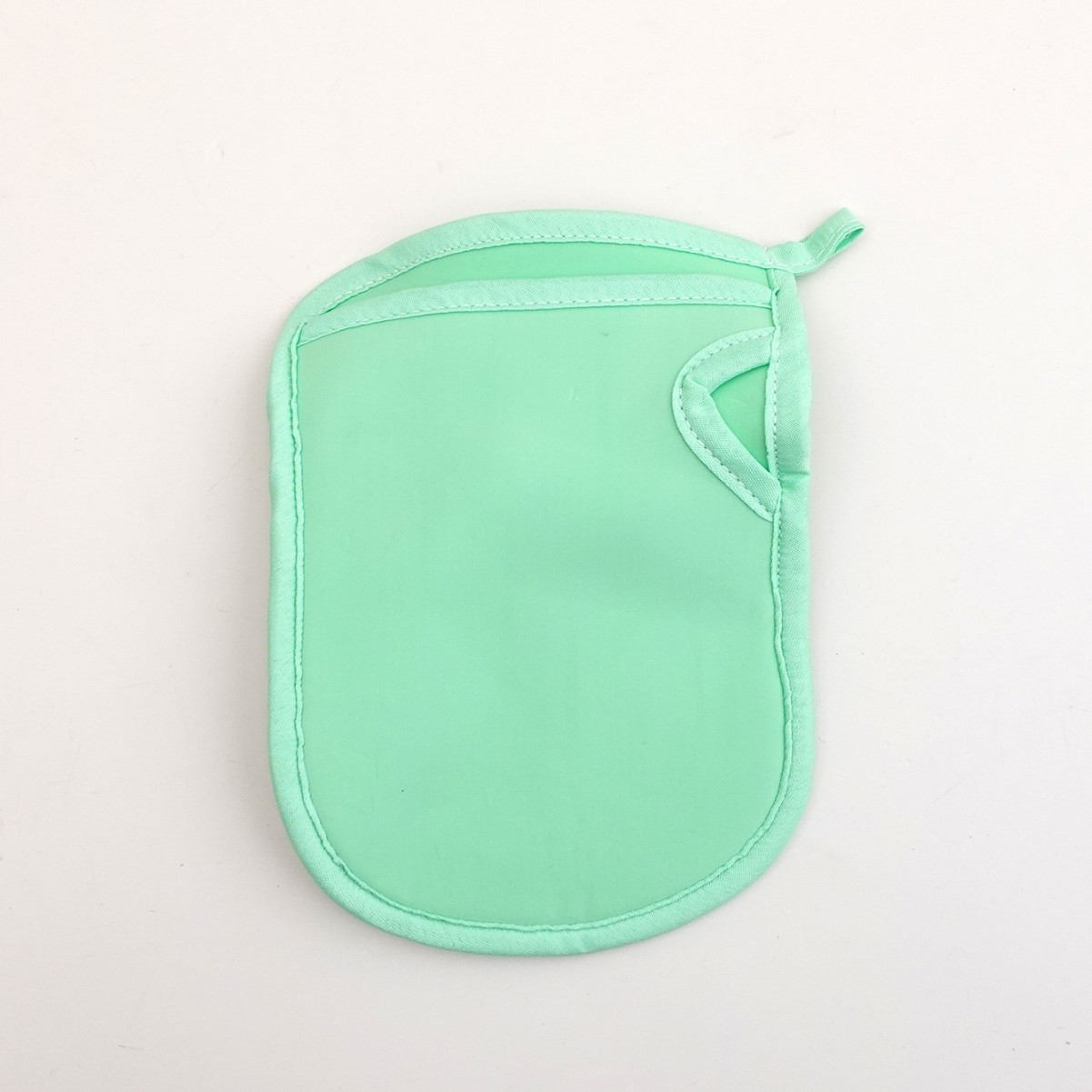Green sponge bath towel