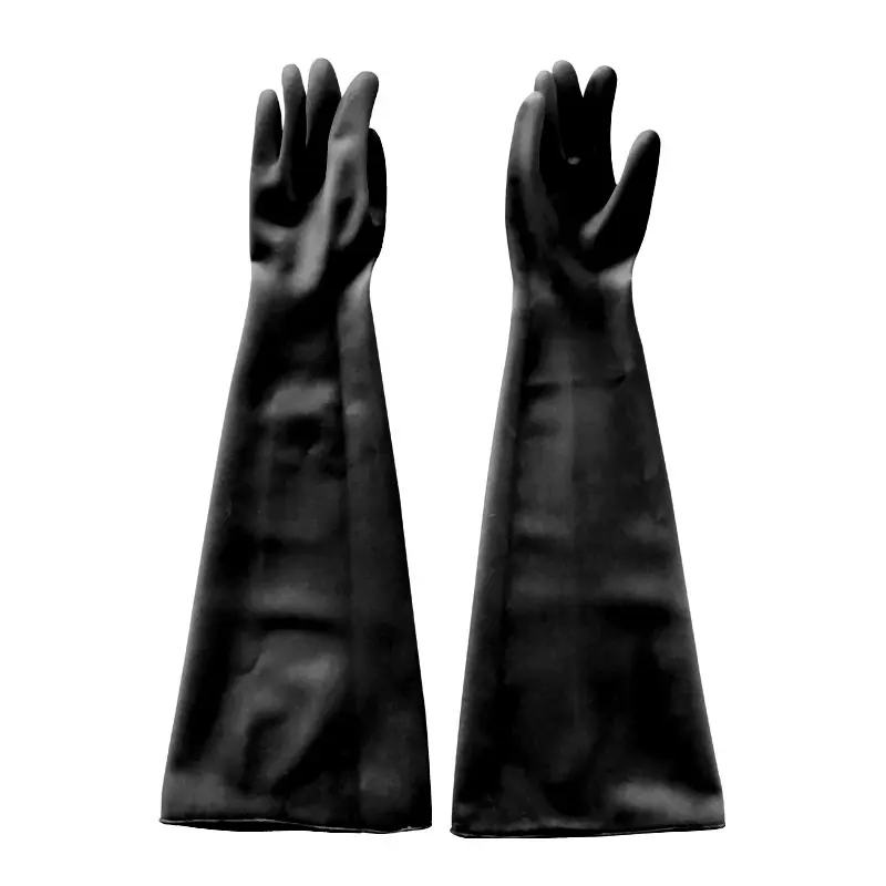 Lack-guantes de mano de alta calidad, manoplas aislantes de polvo impermeables de goma para trabajo