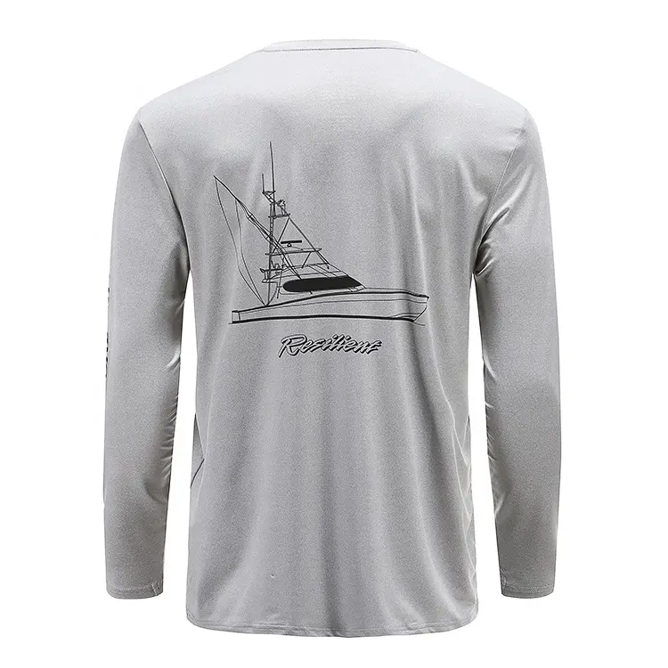 Al por mayor de encargo de pesca Pesca camisa upf 50 + + + pesca camisa de manga larga