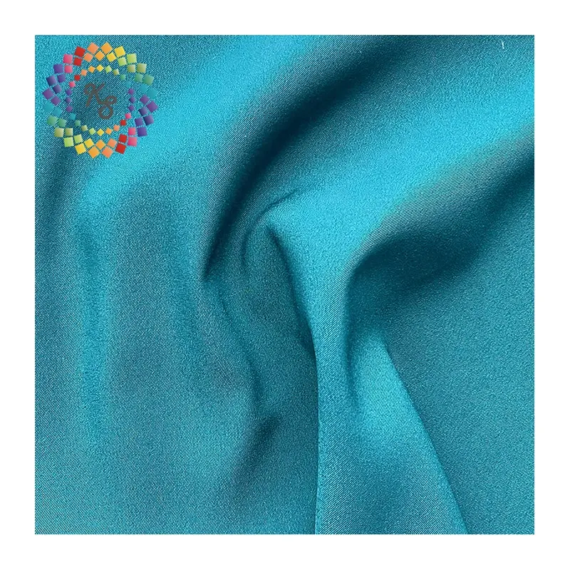 Polyester Stretch Essigsäure Krepp Satin Stoff für Kleid