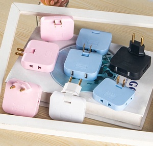 Cantell Enchufe DE LA UE Enchufe giratorio de 180 grados con 2 convertidor USB 4 en 1 Enchufe de extensión de EE. UU. Mini enchufes adaptadores de enchufe múltiple - Product Image 2