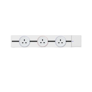 Toma de corriente multifuncional serie Q3, sistema de toma de corriente de superficie montada en la pared, para uso en escritorio y oficina, color blanco