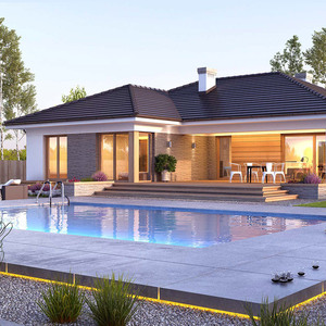 2 katlı prefabrik ev Villa lüks Modern çelik yapı prefabrik tek aile evleri