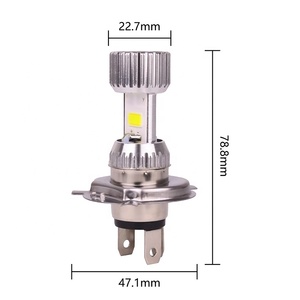 Baikqi ไฟ LED มอเตอร์ไซค์ D2 6W + 9W ไฟสูงและต่ำ9-80V หลอดไฟ H6 H4ทั้งด้านบวกและด้านลบ - Product Image 6