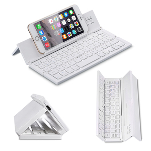 Tastiera Bluetooth senza fili portatile per Tablet piccolo Bluetooth pieghevole Touch pad tastiera compatta con tappetino numerico - Product Image 1
