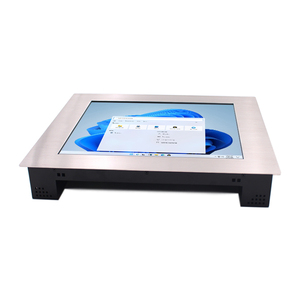 15&quot; Stainless Steel Panel Resistive Touch Monitor 24V DC Input <strong>Embedded</strong> Mount <strong>LCD</strong> <strong>Display</strong> for Marine/Kitchen/Vending Machine - Product Image 2