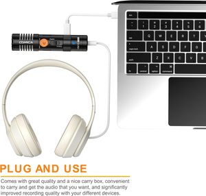 Comica VM10 PRO Universal Video Microphone - Adjustable Gain, USB C Digital <strong>Output</strong>, Monitoring - Shotgun Mic for Camera - Product Image 5
