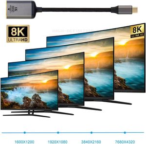 Pantalla de cable hembra de fuente de a HDMI, pantallas de monitor 8K 60HZ UHD 4K, adaptador macho tipo C a HDMI hembra - Product Image 3