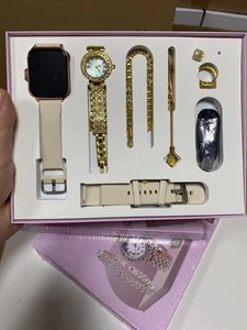 A58 PLUS 8 1 Set for Women 2 Strap Ring Earring Touch Screen Fitness Tracker Waterproof Smart Watch IP67 IOS <strong>Operation</strong> Square - Product Image 4