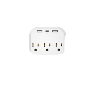 批发1至3路电源插座、壁挂式电涌保护器、带2个USB + C型端口的壁挂式电源插座