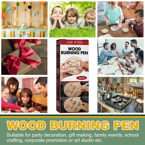 Sıcak satış evde mürekkep tekdüzelik ahşap işareti çocuklar DIY Pyrograph kalem eğlenceli projeler oluşturabilirsiniz - Product Image 5