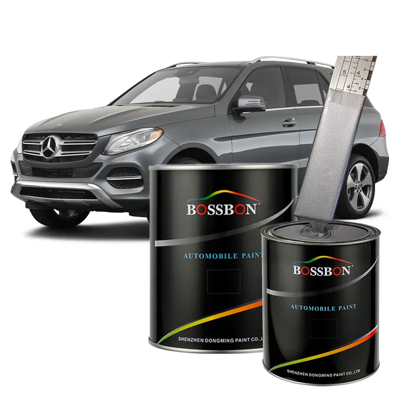 Mercedes Benz sistem Formula metalik brilantsilber 1K 744 cat campuran biaya rendah grosir cat perbaikan otomatis