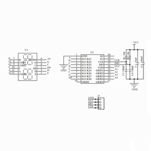 Aismar tlink TM1637 0,36 "4-Bit-7-Segment-Digital-LED-Anzeigemodul mit Takt anzeige Common Anode Red Digital Tube Board - Product Image 6