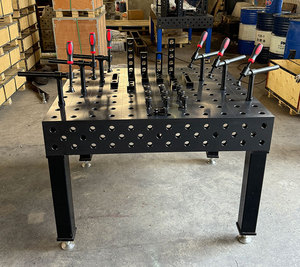 Estação de Solda 3D Ferro Fundido Polido com Escalas de Medição Acessórios Workbench Multi-buraco Nova Solda 28mm 16mmAperture - Product Image 3