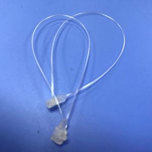 New Luggage <strong>Tag</strong> Pin 5 Inch <strong>Loop</strong> Lock Tie Transparent PP Material hang <strong>Tag</strong> <strong>String</strong> - Product Image 2