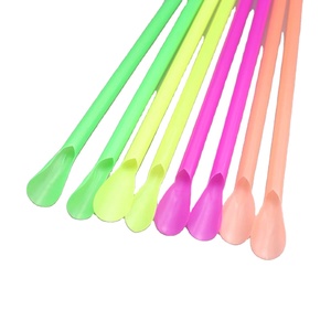 <strong>Plastic</strong> Disposable Sand and Ice Spoon <strong>Straw</strong> pp 6*<strong>200mm</strong> - Product Image 1