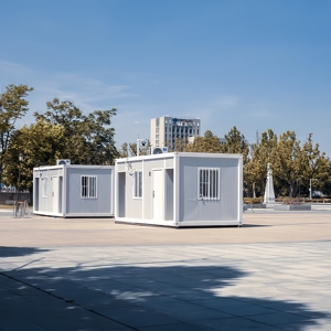 20ft taşınabilir prefabrik çelik cep ev apartman otel kullanımı için genişletilebilir kamp sığınak konteyner - Product Image 3