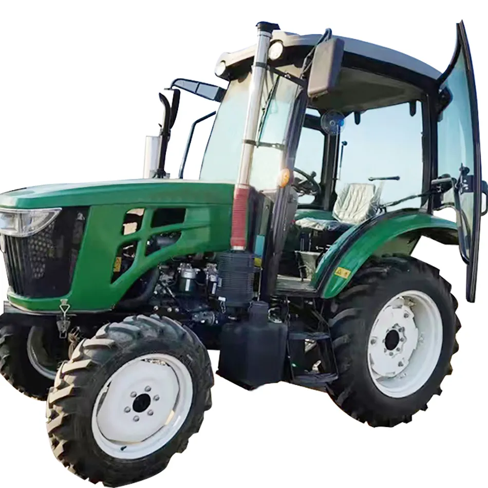 Fábrica Venda Equipamentos Agrícolas Roda Trator 504 604 804 4WD 50HP 60HP 80HP Jardim Trator Agropecuário Gramado Feito na China