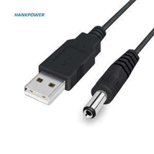 Customize USB DC Power Cable USB to DC 5.5 *2.1 <strong>Charging</strong> for Table <strong>Lamp</strong> Fan Router Charger Cable - Product Image 1