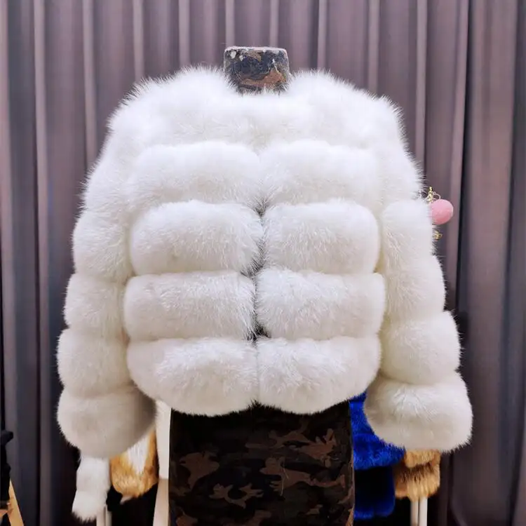 Wholesale Ladies Winter Real Fox Fur Coats Women Fox Fur Jacket Coats customize