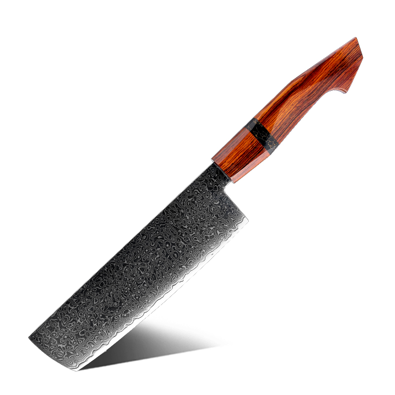 Cuchillo Nakiri rojo de 7"