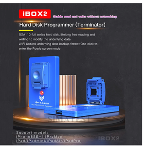 IBOX2 BGA110 Programmer iBox für iPhone 6 bis 11 Pro Max für iPad NAND Daten änderung Schreiben Sie einen Schlüssel Lila Bildschirm WiFi-Reset - Product Image 3
