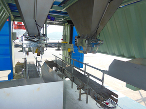 Contenitore d'imballaggio automatico della macchina di scarico del contenitore della bilancia e dell'insaccamento - Product Image 2